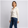 Mujer sweater tejido lycra ocho cuello chomba - FO