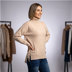 Mujer sweater bremer amplio flecos laterales - EL