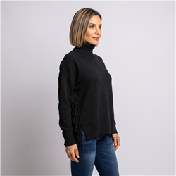 Mujer sweater bremer amplio flecos laterales - EL
