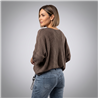 Mujer sweater hilo rustico aguila rock roll linea italiana - IB