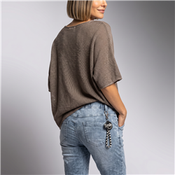 Mujer sweater hilo rustico aguila rock roll linea italiana - IB