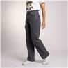 Mujer pantalon jean wide leg estrass laterales - EM
