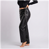 Mujer pantalon engomado recto faja tachas - EM