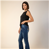 Mujer musculosa modal frente estrass vertical - FRA