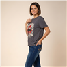 Mujer remera algodon estampa ROCK AND ROLL - FRA