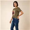 Mujer remera algodon estampa ROCK AND ROLL - FRA