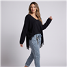 Mujer sweater lanilla irregular puntilla linea italiana - IB