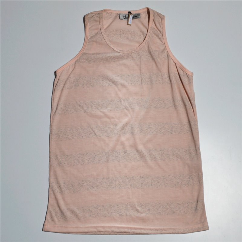 Hombre musculosa algodon rayas suaves