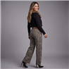 Mujer pantalon jean recto print - BEL