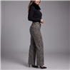 Mujer pantalon jean recto print - BEL