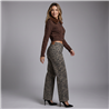 Mujer pantalon jean recto print - BEL