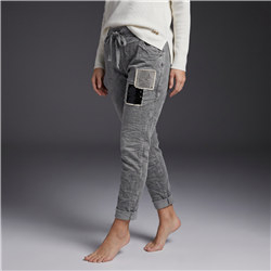 Mujer babucha bengalina parche brillos lentejuelas linea italiana - IB