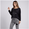 Mujer remera modal amplia mangas largas it is linea italiana - IB