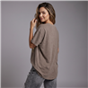 Mujer remera algodon amplia parche lentejuelas chic italiana - IB