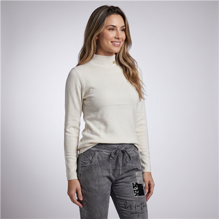 Mujer media polera bremer dije brillo DO - OG