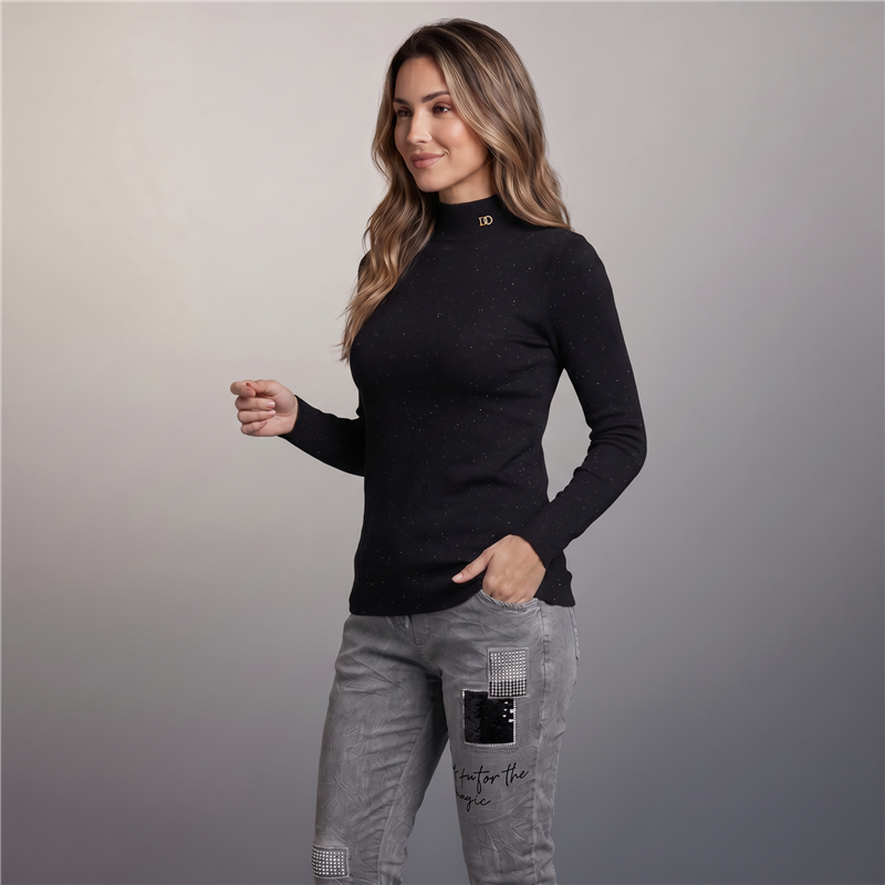 Mujer media polera bremer dije brillo DO - OG