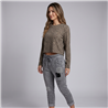 Mujer remera tejida corta print - OG