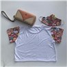 Mujer Remera top combinada modal estampado LOONEY TUNES y spum