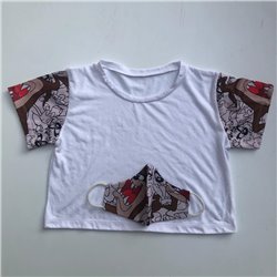 Mujer Remera top combinada modal estampado LOONEY TUNES y spum