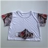 Mujer Remera top combinada modal estampado LOONEY TUNES y spum