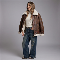 Mujer campera gamulan corderito - PA