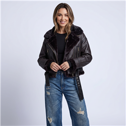 Mujer campera gamulan cinto - TOP