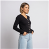 Mujer cardigan bremer botones blancos - OG