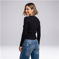 Mujer cardigan bremer botones blancos - OG