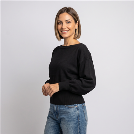 Mujer sweater bremer cuello bote - OG