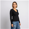 Mujer sweater bremer lurex escote V - OG