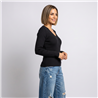 Mujer sweater bremer lurex escote V - OG