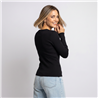 Mujer sweater bremer lurex escote V - OG