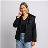 Mujer saco bremer cuello piel botones - OG