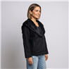Mujer saco bremer cuello piel botones - OG