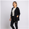 Mujer campera pana aplique estrella lentejuelas linea italiana - IB