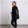 Mujer campera pana aplique estrella lentejuelas linea italiana - IB