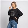 Mujer remera modal amplia brillo TAKE linea italiana - IB