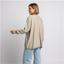 Mujer sweater bremer amplio estrass linea italiana - IB