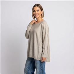 Mujer sweater bremer amplio estrass linea italiana - IB