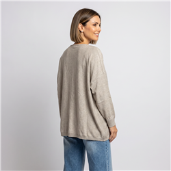 Mujer sweater bremer amplio estrass linea italiana - IB