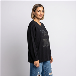 Mujer sweater bremer amplio brillo MAKES linea italiana - IB