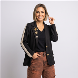 Mujer blazer sire prendedores en solapa linea italiana - IB