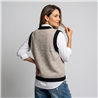 Mujer chaleco tejido combinado frente botones miumiu - OG