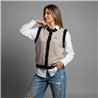 Mujer chaleco tejido combinado frente botones miumiu - OG