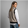 Mujer chaleco tejido combinado frente botones miumiu - OG