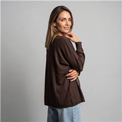 Mujer sweater bremer amplio print brillo linea italiana - IB