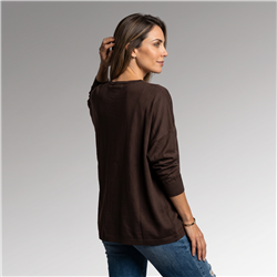 Mujer sweater bremer amplio print brillo linea italiana - IB