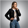 Mujer saco paño mangas frente botones - OG