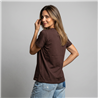 Mujer remera algodon estampa corazones combinados linea italiana - IB