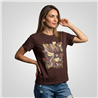 Mujer remera algodon estampa corazones combinados linea italiana - IB